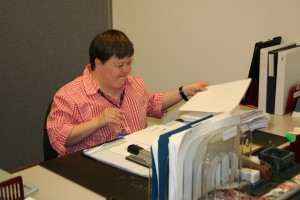 Lisa at work